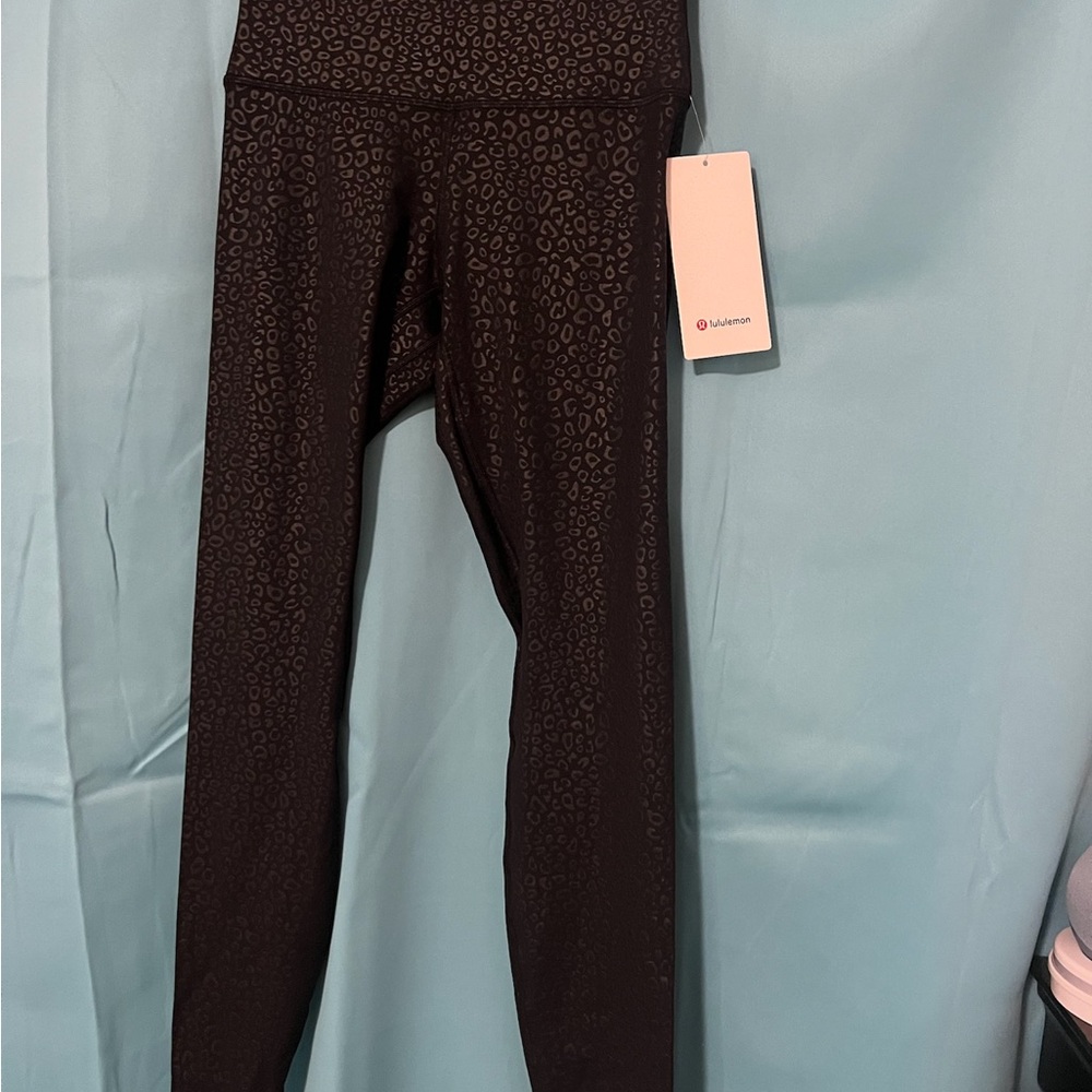 Lululemon Athletica Black Patterned Leggings